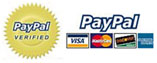 We proudly accept PayPal secure online payments